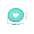 thumbnail image 2 of Uxcell 35mm Plastic Book Binding Discs Discbound Expansion Discs Heart Binder Rings, Green 22 Pack, 2 of 6