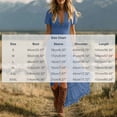 thumbnail image 2 of Lenpel Summer Dresses for Women Dressy Casual V Neck Beach Dresses Flowy Ruffle Asymmetric Hem Short Sleeve Maxi Sundresses, 2 of 5