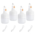 thumbnail image 1 of Linterna de Camping Recargable PATIKIL LED 90W Paquete de 4 Blanca, 1 of 6