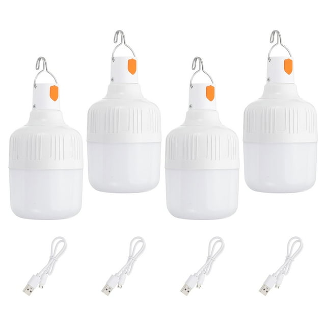 Linterna de Camping Recargable PATIKIL LED 90W Paquete de 4 Blanca