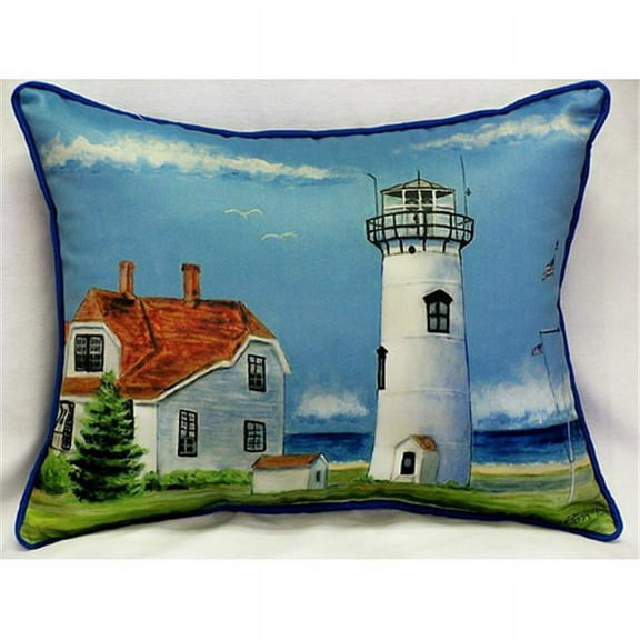 Betsy Drake HJ485 Chatham- MA Lighthouse Large Indoor-Outdoor Pillow 16 in. x 20 in.