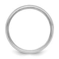 thumbnail image 2 of Sterling Silver Rhodium-plated 5mm Half Round Milgrain Size 11.5 Band, 2 of 4