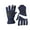 Navy, variant on Winter Ski Gloves for Adult Men Women Touchscreen Warm Thickened Thermal Glove Waterproof and Breathable Snow Skating Snowboarding for Cold Weathe Outdoor Silver