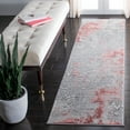 thumbnail image 2 of SAFAVIEH Meadow Derbhile Medallion Runner Rug, Light Grey/Pink, 2' x 5', 2 of 8