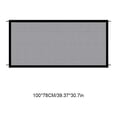 thumbnail image 4 of Billuyoard Valla de malla para mascotas Puerta de bebé retráctil Barrera de red Cocina Baño Dormitorio Puerta Guard Punch Free Wall Sticky Suministros para perros 100x78CM, 4 of 6