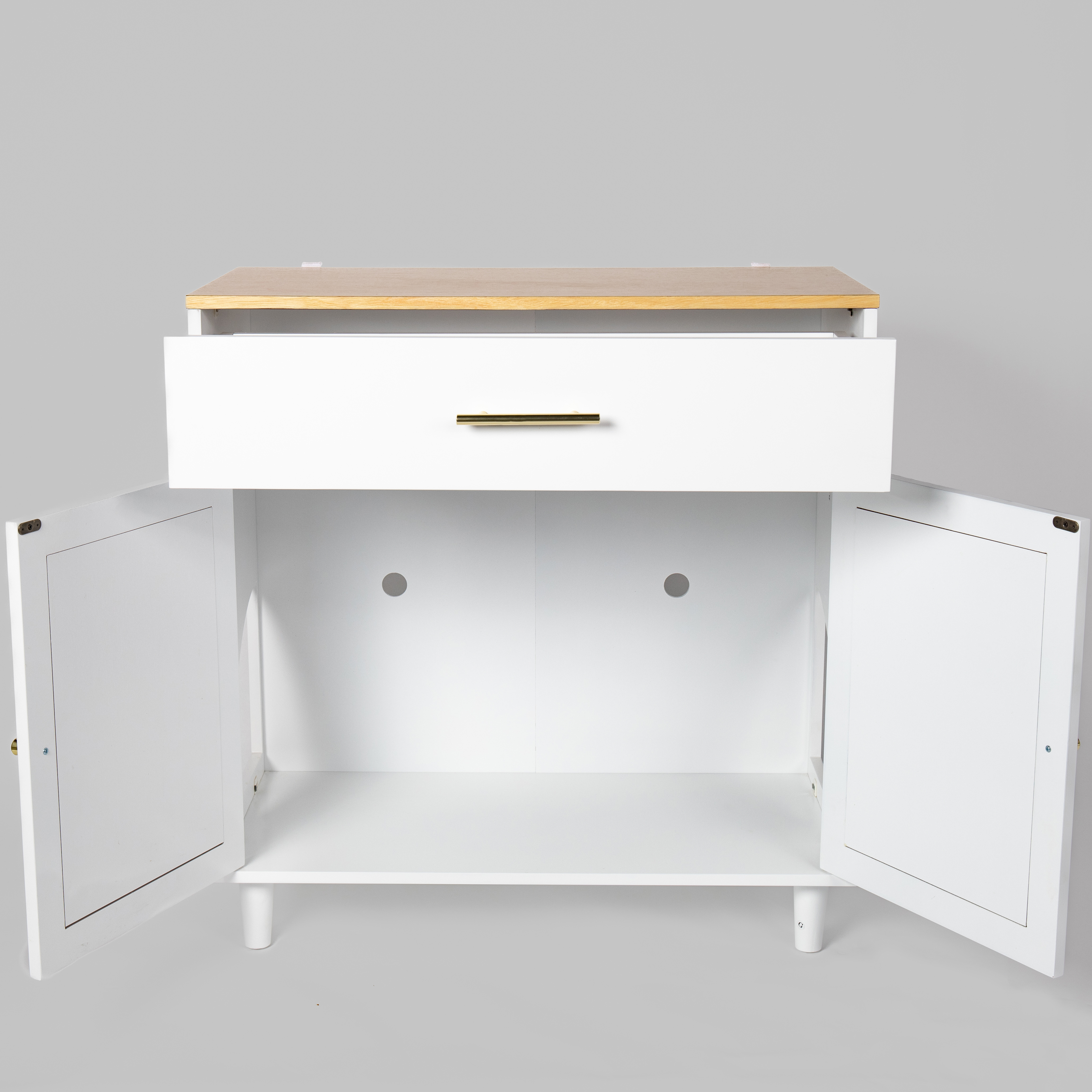 Hidden Litter Box Furniture, Cat Litter Box Enclosure with Scratch Board, Wooden Enclosed Cat Litter Cabinet Storage 32.5 x 31.69 x 15.75 Inches, White