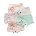 thumbnail image 1 of Esaierr 2-9 Years Girls Underwear Boxer Briefs for Toddler Kids 4PCS Colorful Cotton Cartoon Print Boxer Briefs Shorts Underwear, 1 of 6