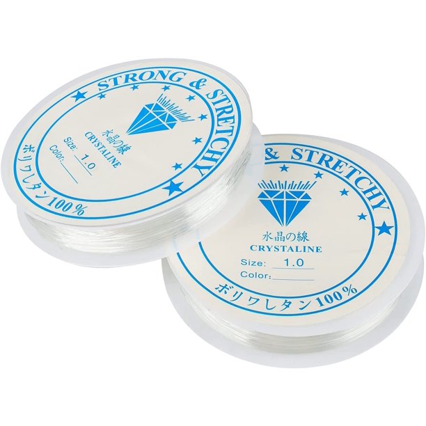 2 Roll Elastic String 1mm Stretchy Bracelet String