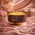 thumbnail image 4 of LwBloom Vanilla Spice Wood Luxury Candle – 22 oz Amber Glass Jar, Triple Wood Wick Scented Candle, Crackling Wooden Wick Aromatherapy Candle for Home Décor & Relaxation, 4 of 5