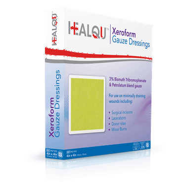 HEALQU Xeroform Gauze Dressing 4 x 4