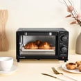 thumbnail image 2 of New 4-Slice Toaster Oven, Black, Includes Baking Rack and Pan, 3 Settings, 2 of 7