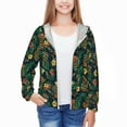 thumbnail image 3 of Cauagu Hawaiian Tribal Mask Print Sun Protection Jacket for Teen,Full-Zipper Long Sleeve Sun Shirts with Pockets UV Hoodie Shirts Outdoor Athletic Jacket-Small, 3 of 7
