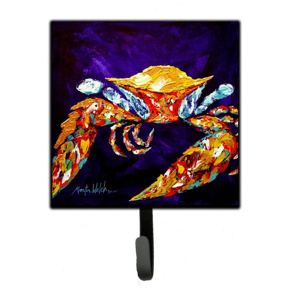 Carolines Treasures MW1127SH4 Crab The Right Stuff  Leash or Key Holder 7Hx4.25W multicolor