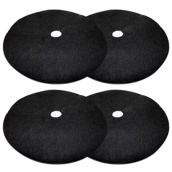 Ebaokuup 4 pack Non-Woven Tree Mulch Ring,32.3 inch Biodegradable Weed Barrier Mat for Tree Protector Weed Control Root Protection
