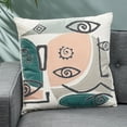 thumbnail image 2 of Noble House Loaldo Modern Cotton Pillow Cover in Multi-Color, 2 of 7