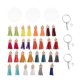 thumbnail image 1 of Llavero 30pcs con 30 tableros de transferencia de calor y 30 borlas de accesorios llaves clave, 1 of 6