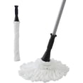 thumbnail image 1 of Eyliden Microfiber Twist Mop Silver 57.5In with 2 Removable Washable Heads  ★Canada Local Delivery, Time Limit Guarantee★, 1 of 7