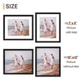 thumbnail image 2 of Sindcom 6 Pack 10x12 Picture Frames,Display Pictures 7x9 with Mat or 10 x 12 Without Mat,Gallery Wall Photo Frames, Black, 2 of 8