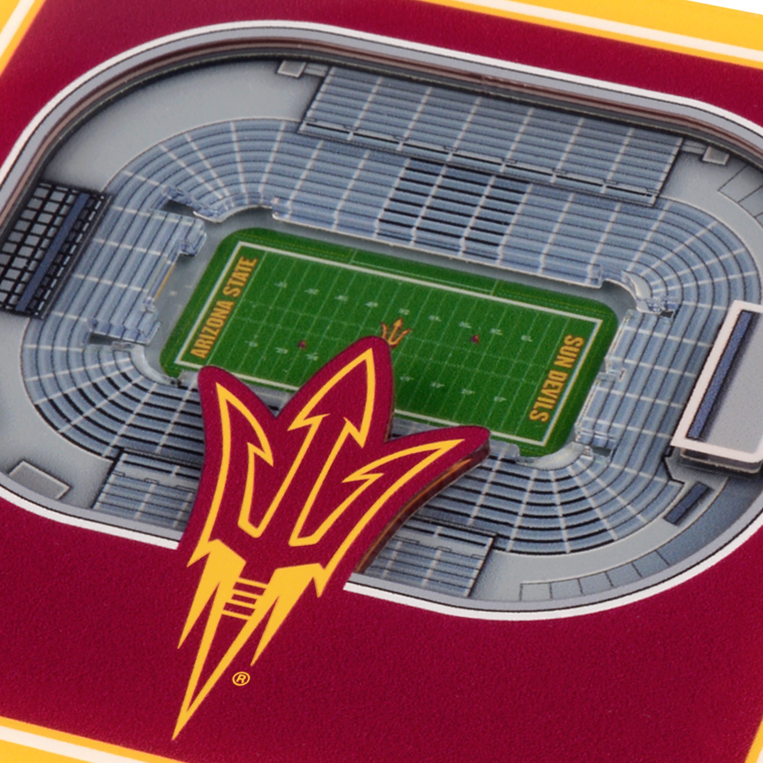 YouTheFan NCAA Arizona State Sun Devils Stadiumview Cribbage