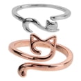 thumbnail image 1 of 2pcs Cat Design Crochet Rings Alloy Craft Ring Knitting Tools Knitting Hoop Knitting Rings, 1 of 8