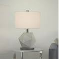 thumbnail image 3 of Evelyn&Zoe Contemporary Concrete Table Lamp with Blackened Bronze Accents, 3 of 6