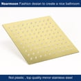thumbnail image 2 of TRAHOO-Rain Shower Head With Shower Arm, Ceiling Mount Square Shower Head, Stainless Steel Ceiling Rainfall Showerhead- Waterfall Full Body Coverage (8 Inch Shower Head with Arm, Chrome Gold), 2 of 4