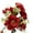 Red, variant on Happy Date Artificial Flowers, 6 Heads Fake Peony Silk Hydrangea Bouquet Decor Plastic Carnations Realistic Flower Arrangements Wedding Decoration Table Centerpieces Each color 7Pcs