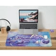 thumbnail image 6 of 4-in-1 Large Mouse Pad, Keyboard Wrist Rest Pad & Wrist Support Mousepad Set, Extended Desk Pad Waterproof Desk Mat for Home Office Study Game, 6 of 7