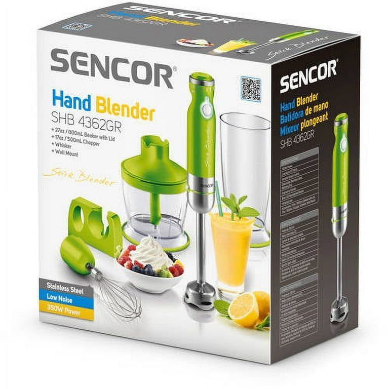 Multi Stick Blender グリーン Sencor SHB4362GR Stick Blender with Accessories, Green