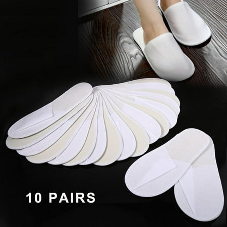 Ymiko 10 Pairs/Lot Disposable Guest Slippers Travel Hotel Slippers SPA Slipper Shoes Comfortable New,Disposable Slipper