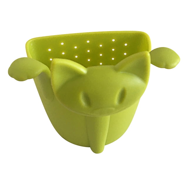 ziyahi Creatively Cat-shaped Tea Infuser Strainer Mug Strainers Hanging Drinking Accessories Kitchenware Wide Application Red Green 1