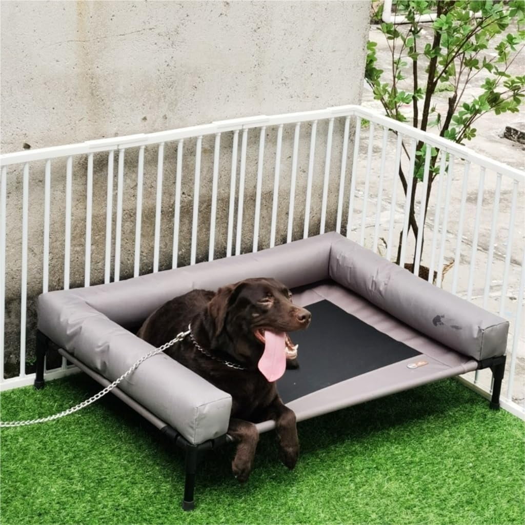 Pet Bed Cat Bed Camp Bed Universal for All Seasons, Detachable and Washable Off The Ground, Summer Pet Supplies Dog Bed Pet Beds for Cats(A,XL-80 * 125 * 22.5cm)