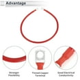 thumbnail image 4 of Ofertas Únicas 1 Pc 4 AWG Gauge 2FT Cable de Inversor de Batería de Cobre 5/16" Lug Universal Rojo, 4 of 7