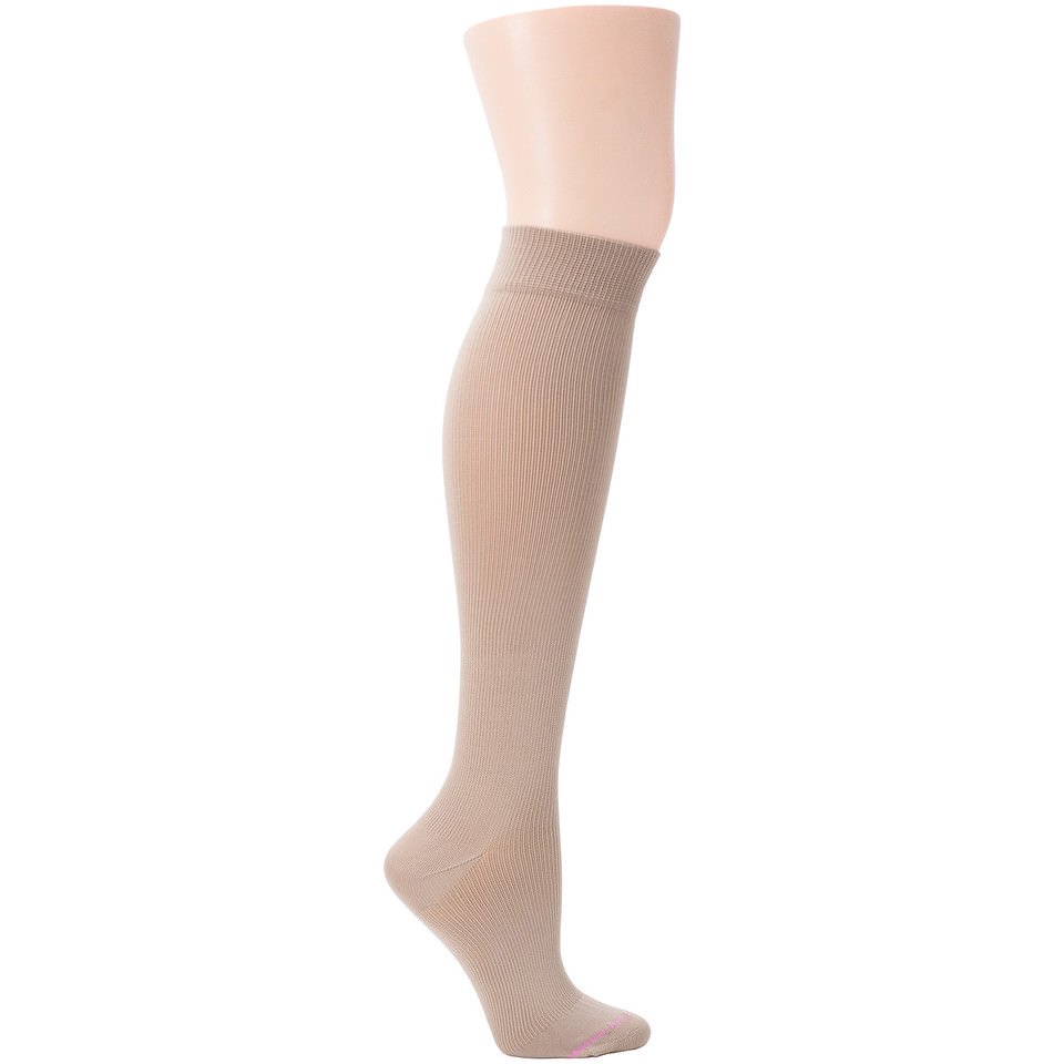 DR.MOTION COMPRESSION SOLID BEIGE SOCKS