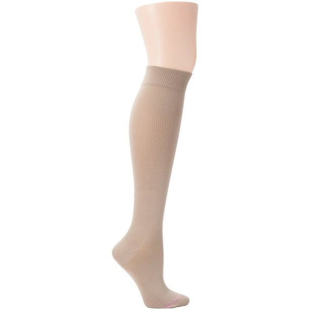 DR.MOTION COMPRESSION SOLID BEIGE SOCKS