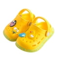 thumbnail image 1 of Summer sandals kids Mules Baby Boys Girls Cartoon baby Sandals Flat Heels Solid Cartoon Slippers Children's Garden ShoesGray A24 He Qiyong unisex, 1 of 1