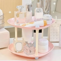 Heart Shaped 2-Tier Tray Snack Organizer with Cup Holder Decorative Serving Stand for Candy Remote Control Jewelry Bathroom Kitchen Counter Decor