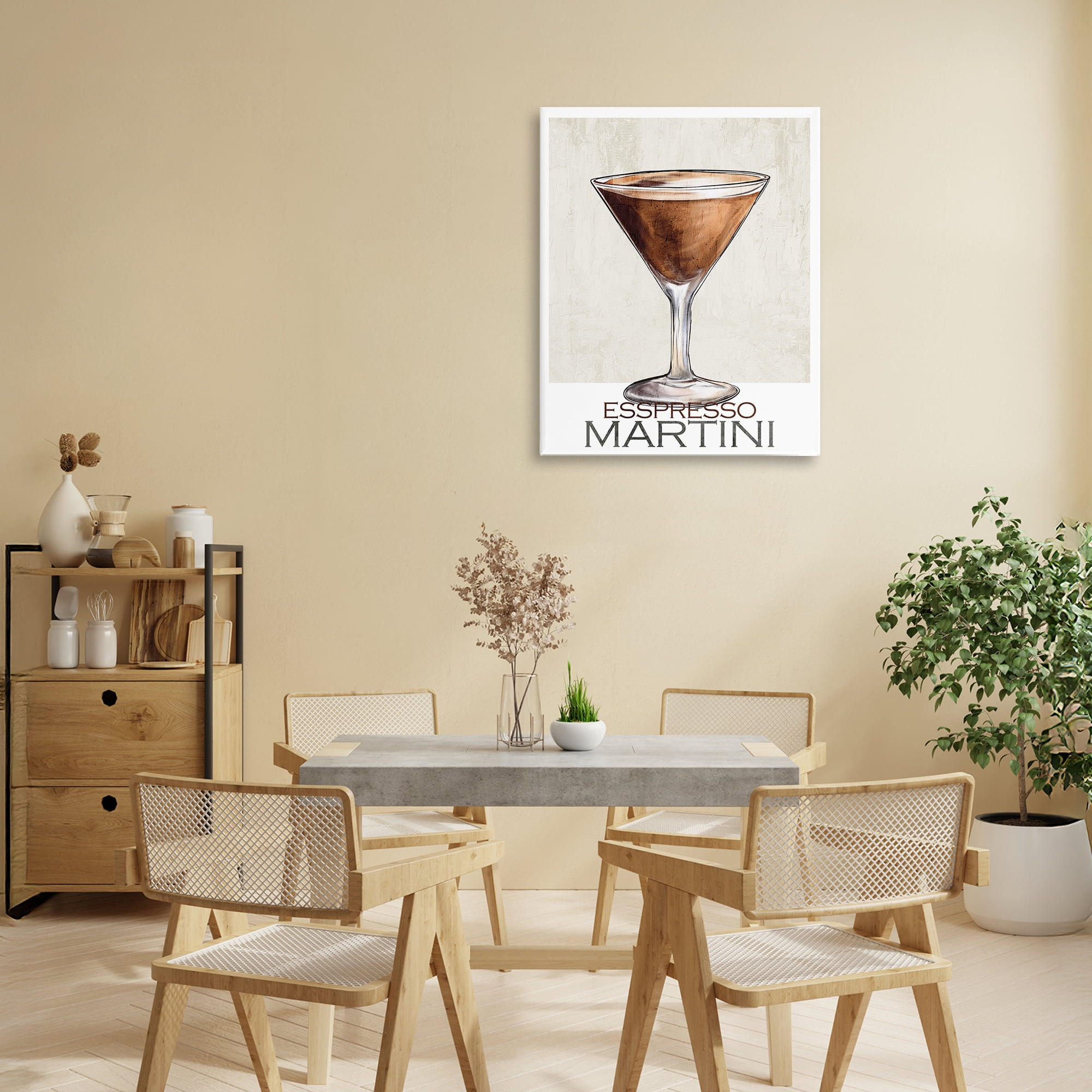 Stupell Industries Sophisticated Espresso Martini Canvas Wall Art, design by Kim Allen