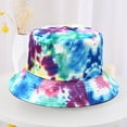 thumbnail image 3 of Dress Choice Unisex Summer Trendy Foldable Fisherman Hat Reversible Wide Brim Breathable Rainbow Tie Dye Printed Bucket Hats For Women Men, 3 of 8