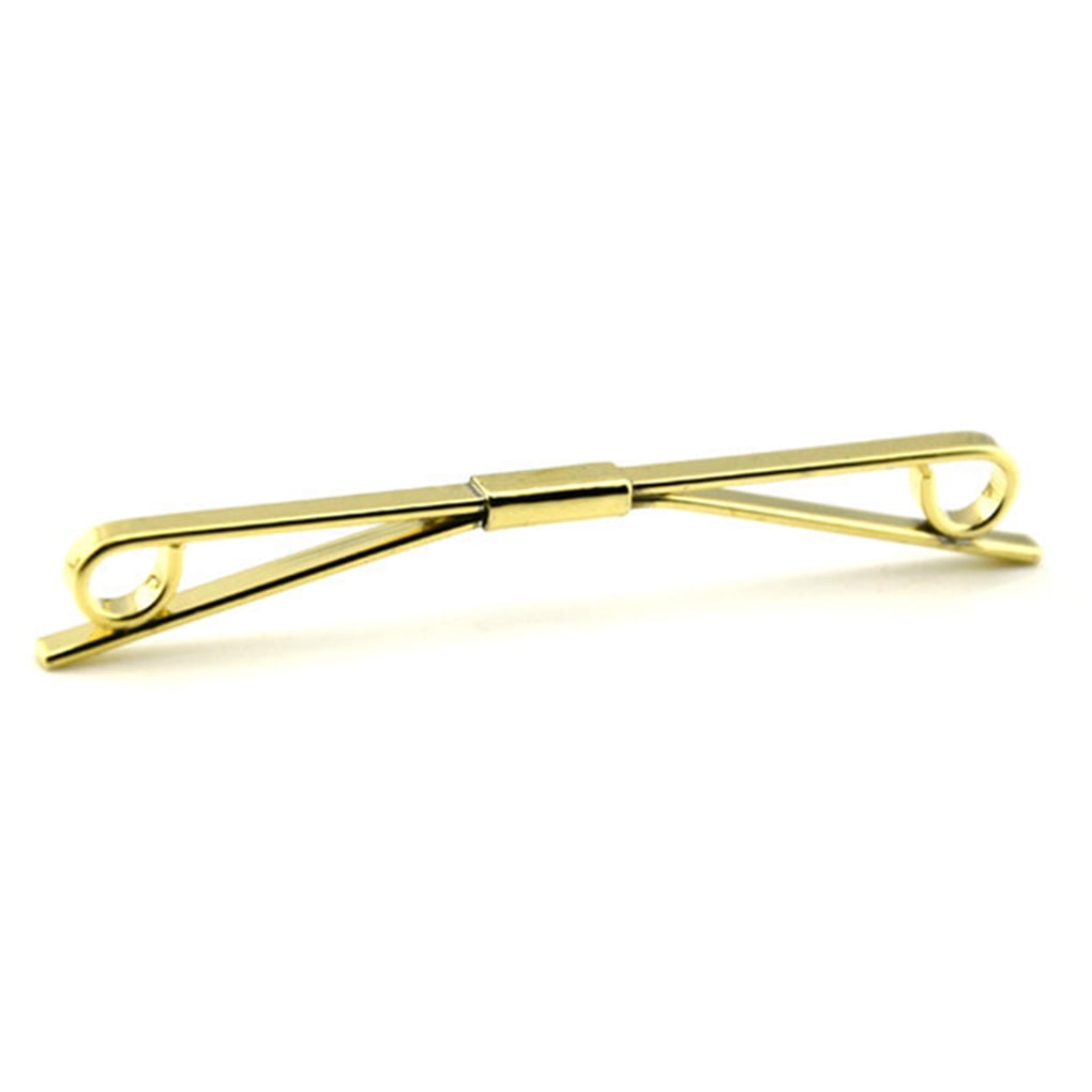 NEW Simple men silvered brass tie bar tie clip business wear size:60mm X 6mm 