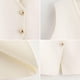 thumbnail image 5 of Chaleco corto de punto FindThy para mujer, cuello en V, con botones, color beige, 5 of 5