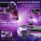 thumbnail image 4 of Controlador inalámbrico para P4, joystick de juego remoto compatible con P-4/P-4 Slim/P-4 Pro/PC, cielo estrellado púrpura, 4 of 7