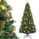 thumbnail image 1 of Costway Árbol de Navidad artificial de 210 cm con 8 modos de iluminación, 80 luces LED cálidas, 1 of 6
