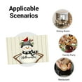 thumbnail image 5 of JOOCAR Hello Winter Snowman with Cardinal Plaid Scarf Linen Table Mats Set of 4 for Home Kitchen Table Decor 12x18 inch, 5 of 5