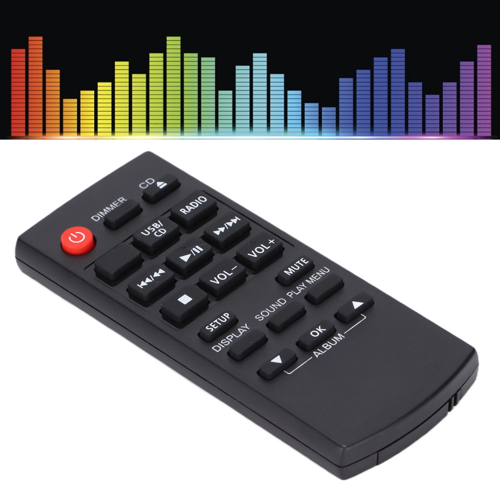 Black j-me Cozy Remote Control Tidy Remote Holder and TV Remote Organiser Ho 