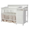 Dream On Me Jayden 4-in-1 Mini Convertible Crib and Changer, White