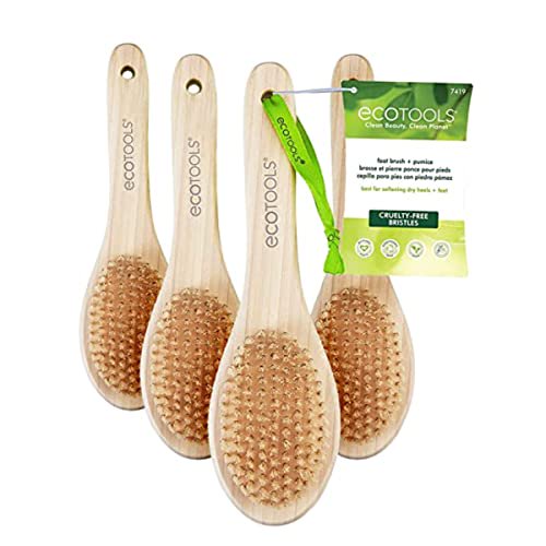 EcoTools Foot Brush & Pumice, Cleansing & Exfoliating Foot Scrubber