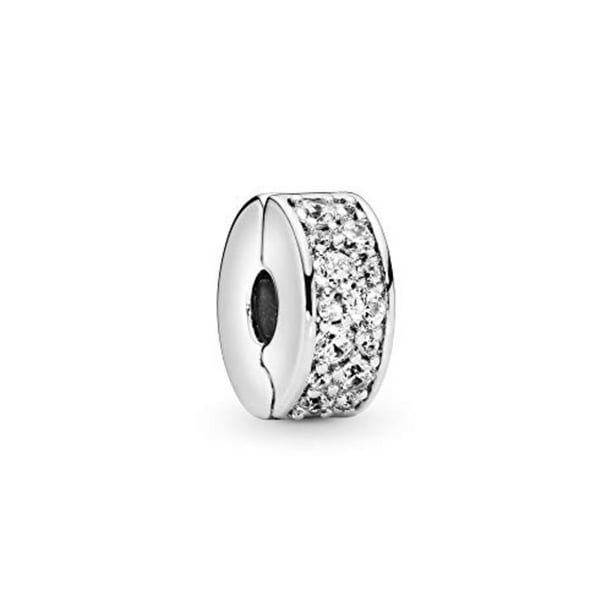 Recollection Vag læser Pandora Sterling Silver Clip Charm with Cubic Zirconia - Walmart.com