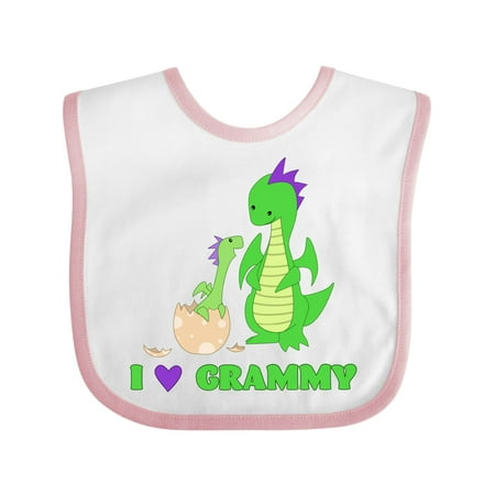 

Inktastic I Love Grammy Gift Baby Boy or Baby Girl Bib