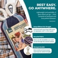 thumbnail image 5 of Bliss Hammocks 60"W Double Hammock with Rope Loops & Tree Straps, 265 lb, Patriotic Stripe, 5 of 11